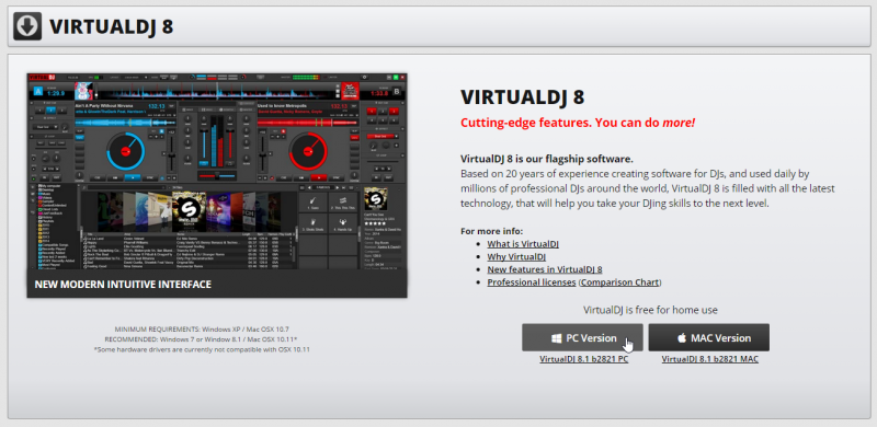 Virtual dj home free download for windows xp download